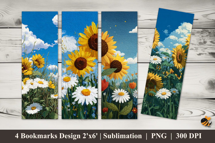 Smile Flower Bookmarks Sublimation Design