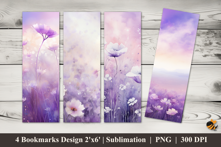 Floral Tenderness Bookmarks Sublimation Design