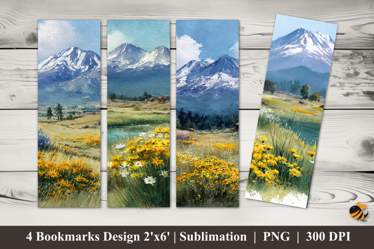 Coolness Nature Bookmarks Sublimation Design