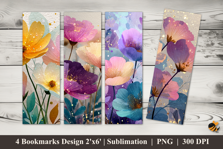 Dreamy Pastel Bookmarks Sublimation Design