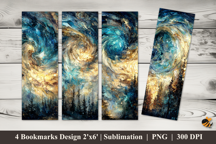 Antique Painting Bookmarks Sublimation Design