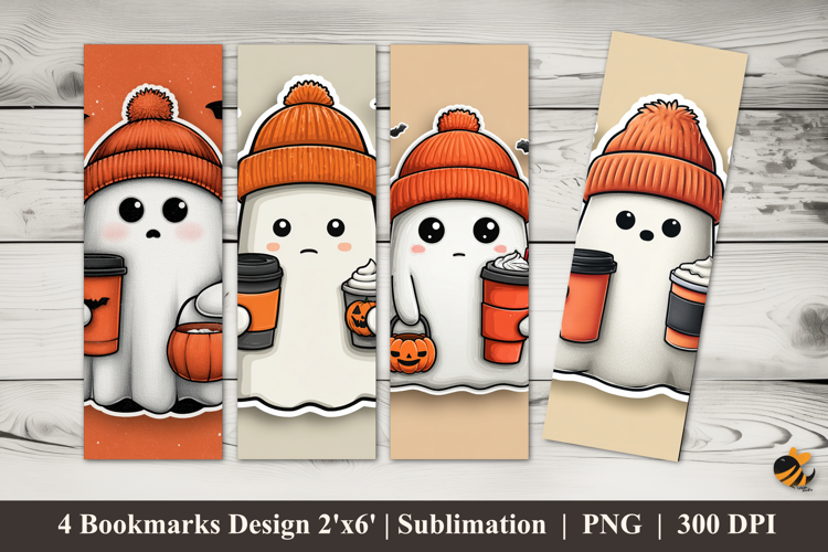 Cute Spooky Bookmarks Sublimation Design