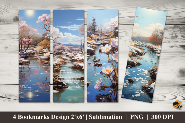 After Winter Bookmarks Sublimation Design