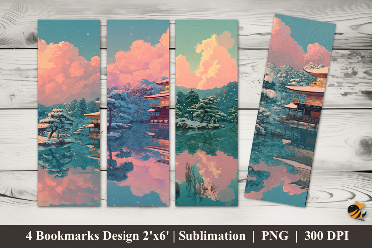 Dreamy Winter Bookmarks Sublimation Design