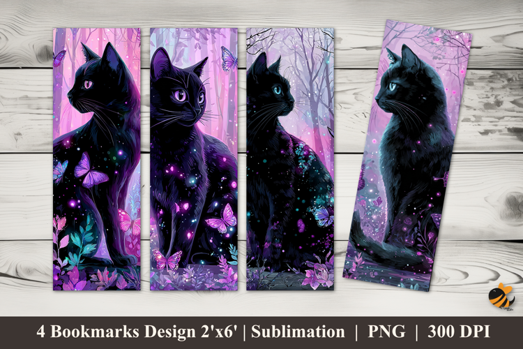 Mystical Night Bookmarks Sublimation Design
