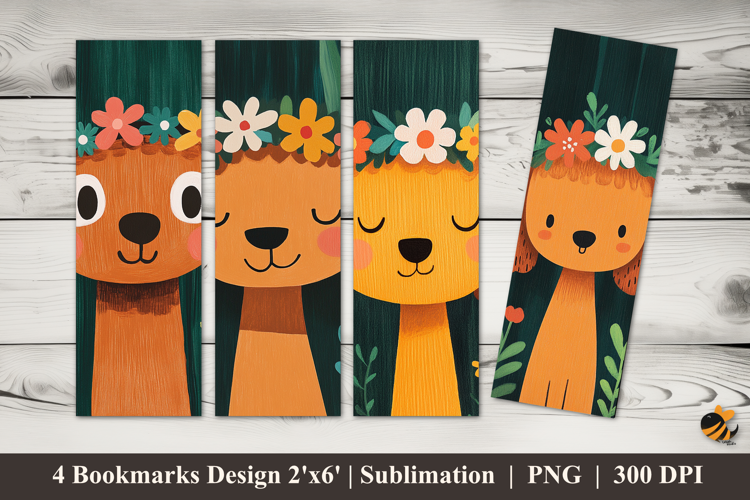 Funny Head Bookmarks Sublimation Design