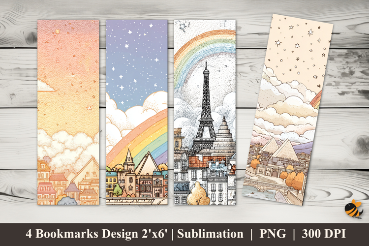 The Joy of Nature Bookmarks Sublimation Design