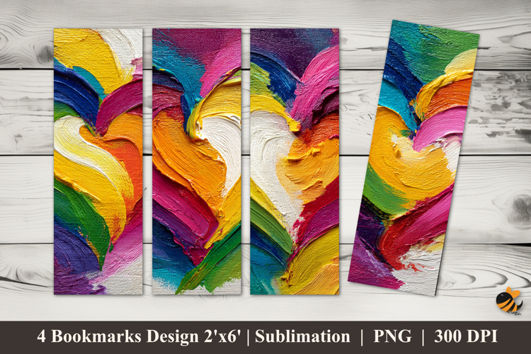 Love Brush Bookmarks Sublimation Design