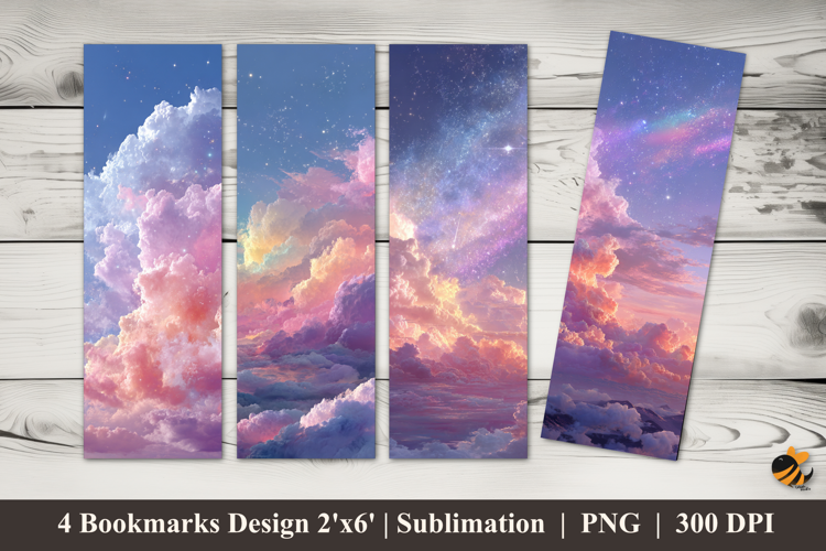 Sky Fantasy Bookmarks Sublimation Design