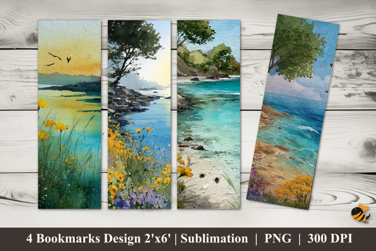 Blooming Valley Bookmarks Sublimation Design