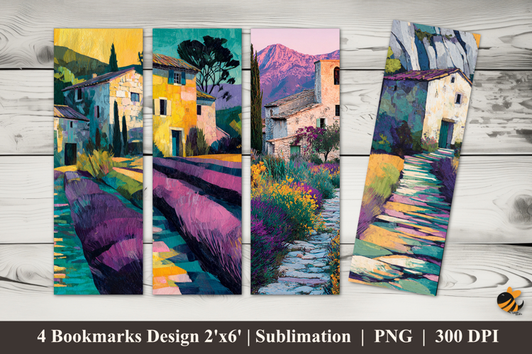 Natural Shades Bookmarks Sublimation Design