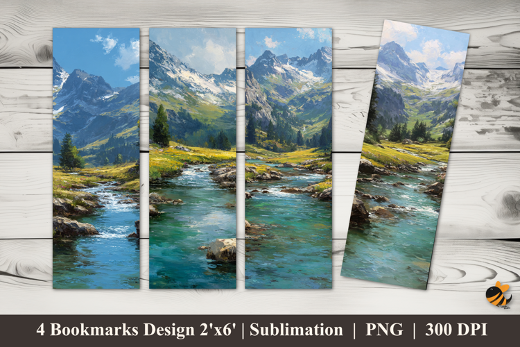 Clarity of Nature Bookmarks Sublimation Design