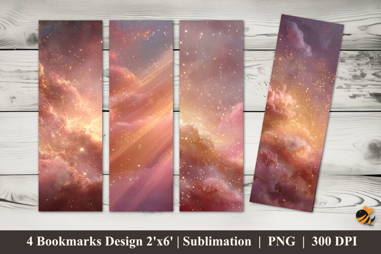 Mystic Star Bookmarks Sublimation Design example image 1