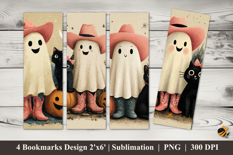 Halloween Family Bookmarks Sublimation Design
