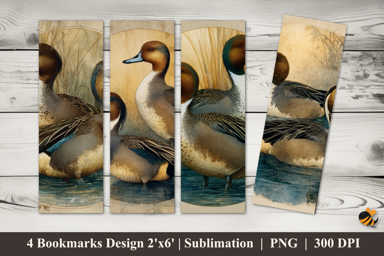 Nosy Duck Bookmarks Sublimation Design