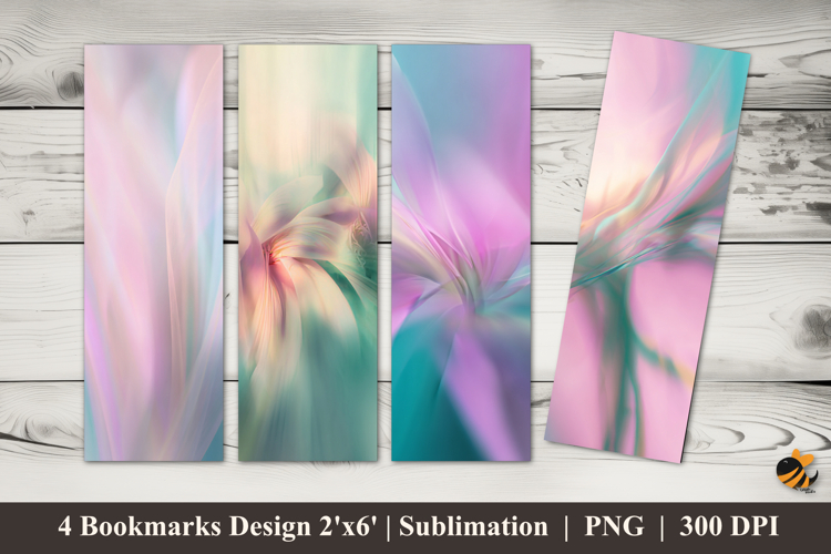 Shadow Flower Bookmarks Sublimation Design
