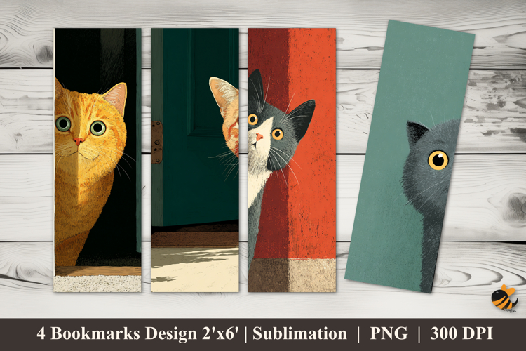 Peeking at Prey Bookmarks Sublimation Design