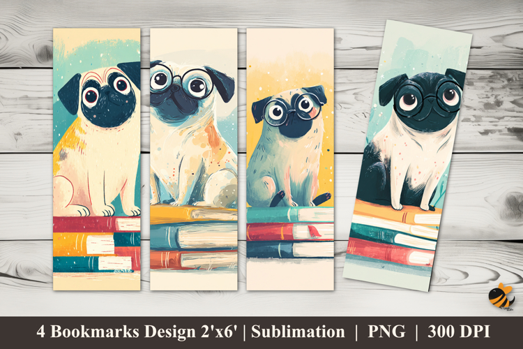 Naughty Dog Bookmarks Sublimation Design