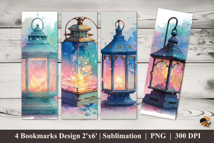 Garden Lamp Bookmarks Sublimation Design