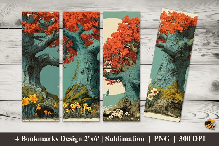 Spring Bookmarks Sublimation Design