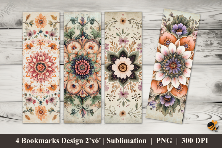 Blossoming Bookmarks Sublimation Design