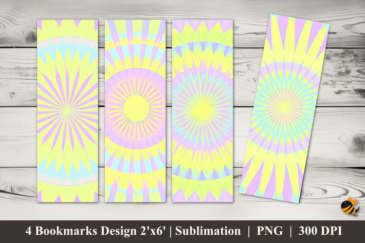Pop Art Mandala Bookmarks Sublimation Design