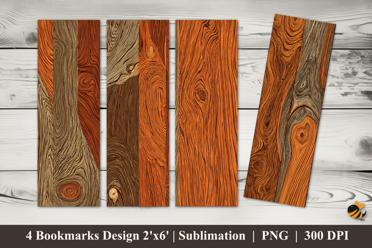 Wood Fiber Bookmarks Sublimation Design