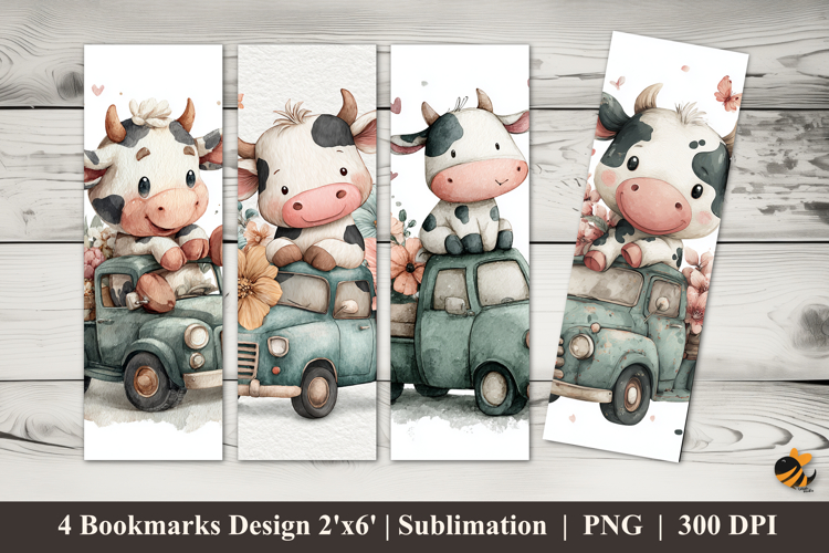 Riding a Calf Bookmarks Sublimation Design