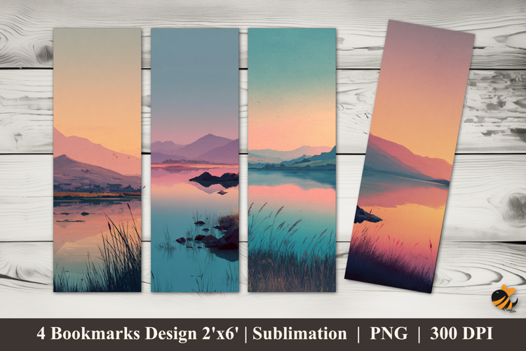 Lake Hills Bookmarks Sublimation Design