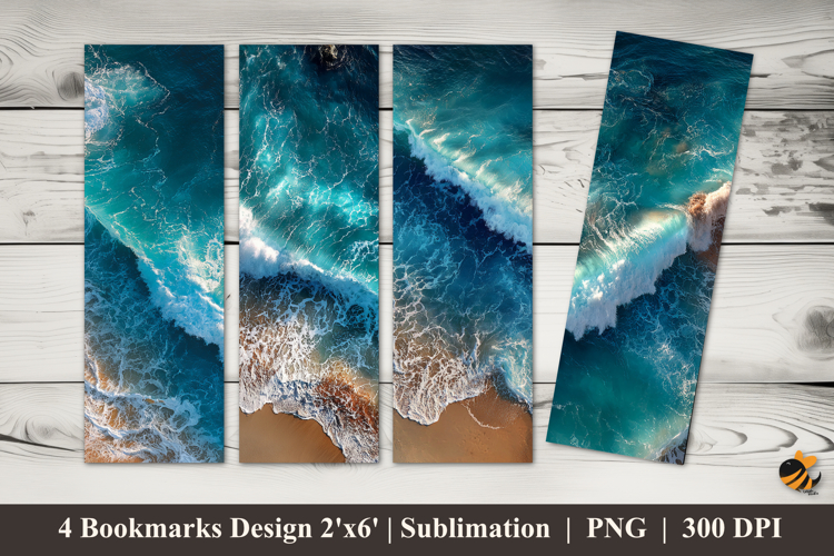 Perfect Beach Bookmarks Sublimation Design