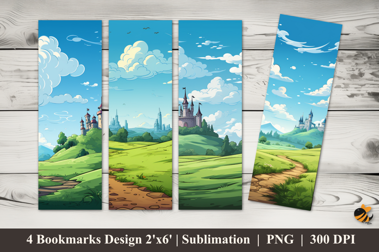 Natural Palace Bookmarks Sublimation Design