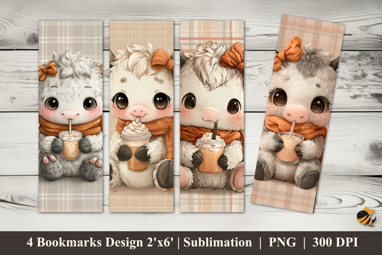 Spoiled Baby Cow Bookmarks Sublimation Design