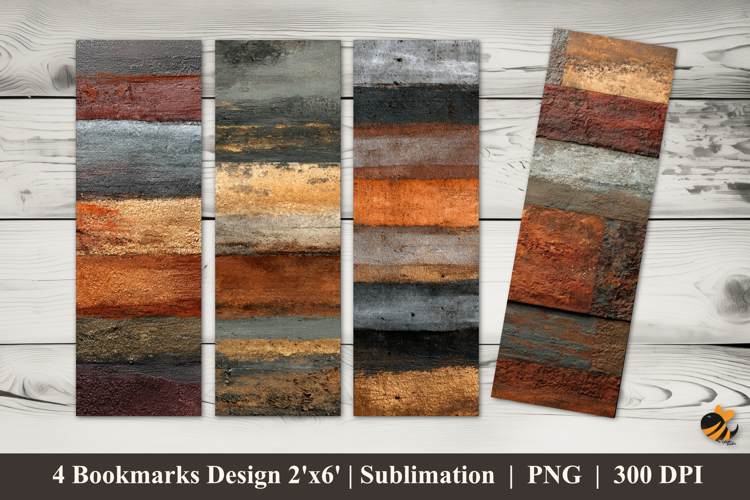 Wall Texture Bookmarks Sublimation Design