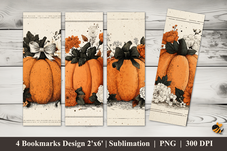 Rustic Fall Bookmarks Sublimation Design