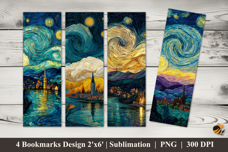 Natural Brush Bookmarks Sublimation Design