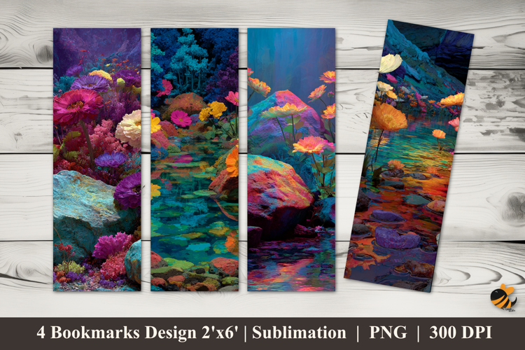 Explore Colorful Bookmarks Sublimation Design