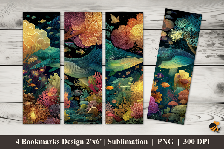 Underwater Magic Bookmarks Sublimation Design