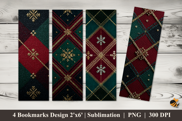 Elegant Geometry Bookmarks Sublimation Design