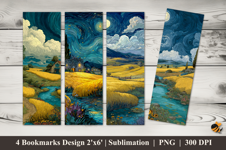 Natural Ecosystem Bookmarks Sublimation Design