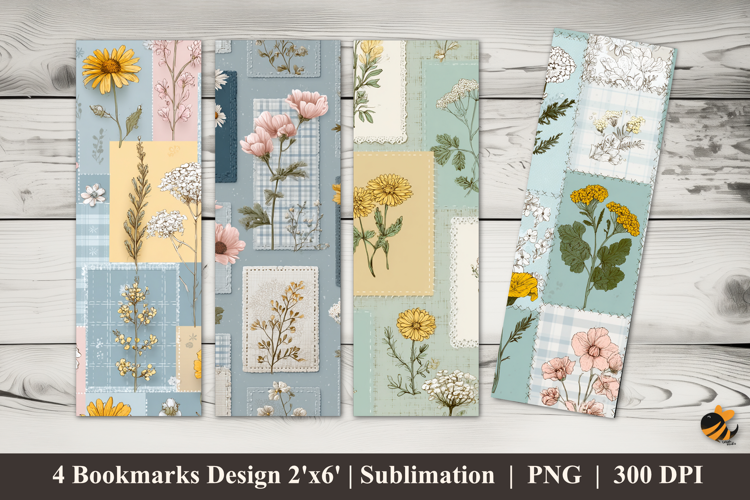 Seamless Pattern Bookmarks Sublimation Design