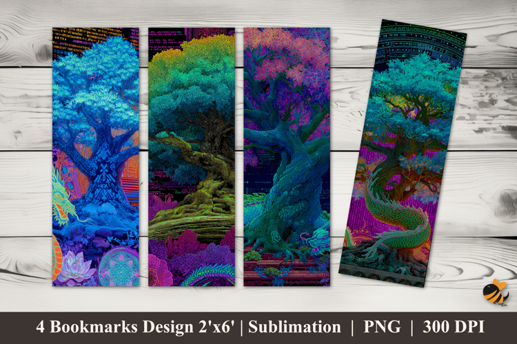 Fantasy Art Design Bookmarks Sublimation Design
