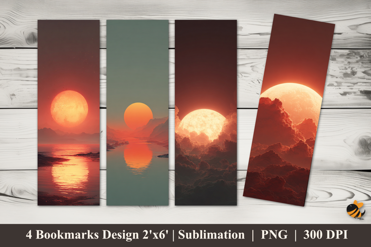Sunset Dream Bookmarks Sublimation Design