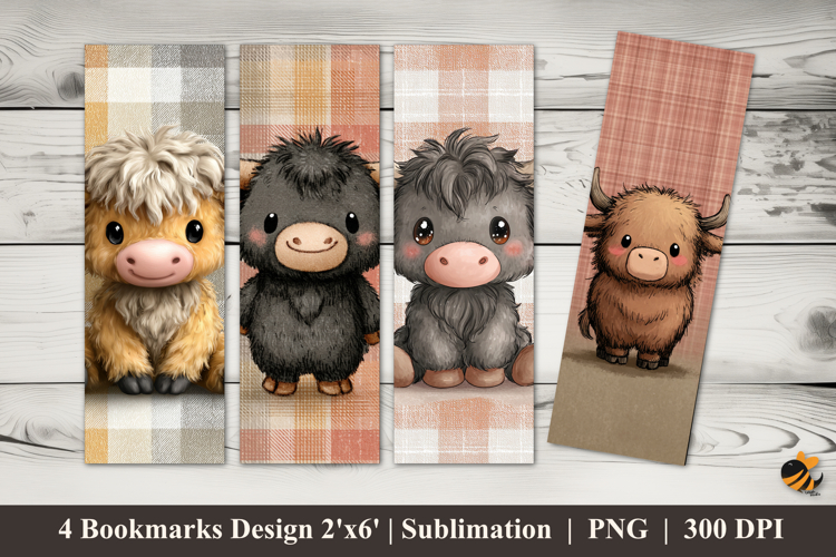 Mini Moo Fantasy Bookmarks Sublimation Design