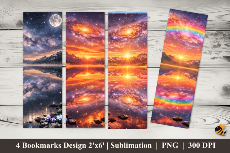 Natural Charm Bookmarks Sublimation Design