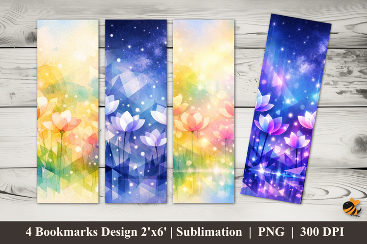 Luminous Meadow Bookmarks Sublimation Design