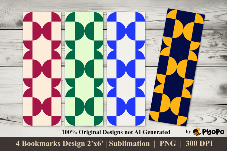 Orbit Tiles Bookmarks Sublimation Design