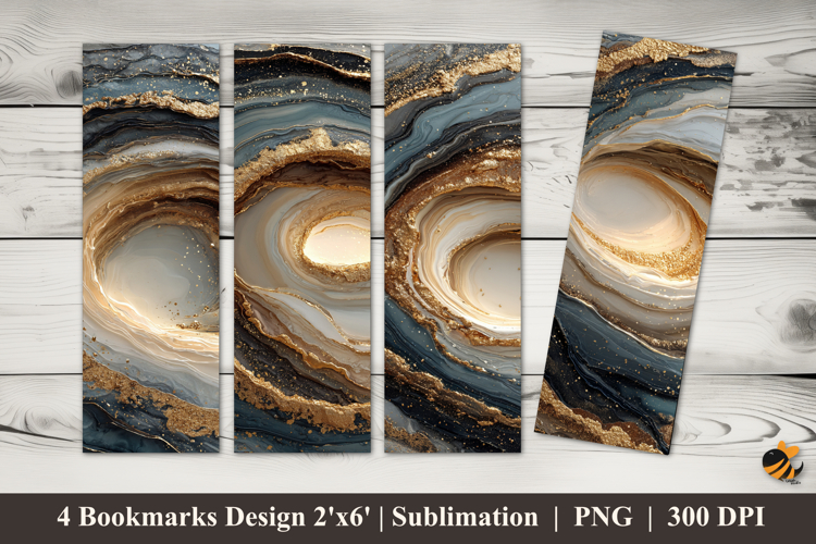 Abstract Rotating Circle Bookmarks Sublimation Design