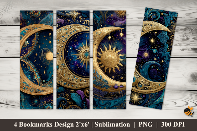 Fantasy Month Bookmarks Sublimation Design