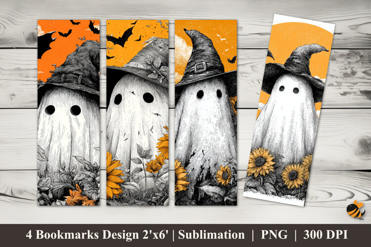 Mysterious Figure Bookmarks Sublimation Design example image 1