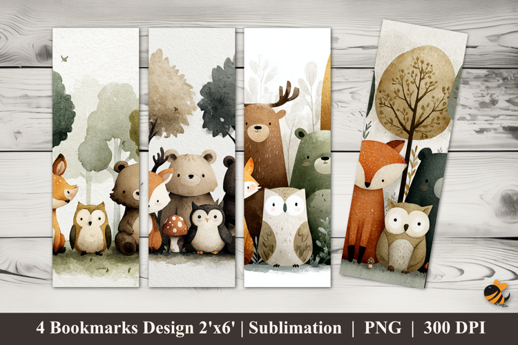 Nature Family Bookmarks Sublimation Design